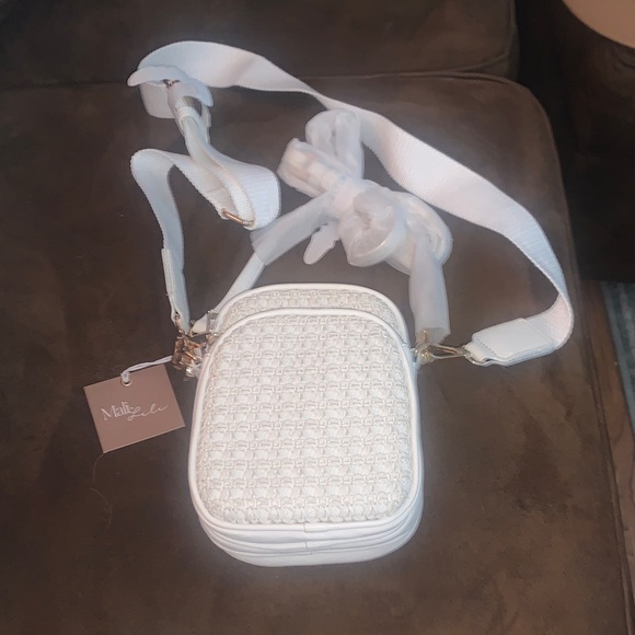 Mali + Lili Handbags - Mali + Lili White Crossbody Bag
